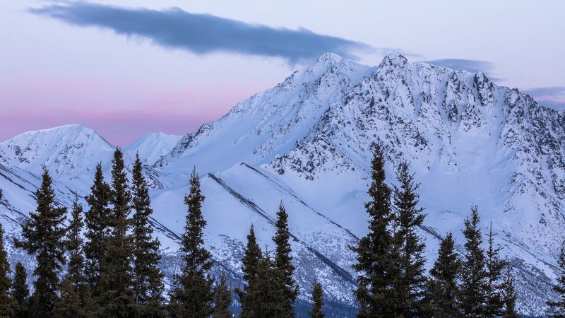 冬日雪山氛围感壁纸合集