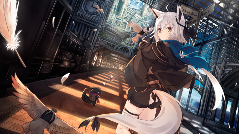 二次元白毛兽耳少女高清壁纸合集