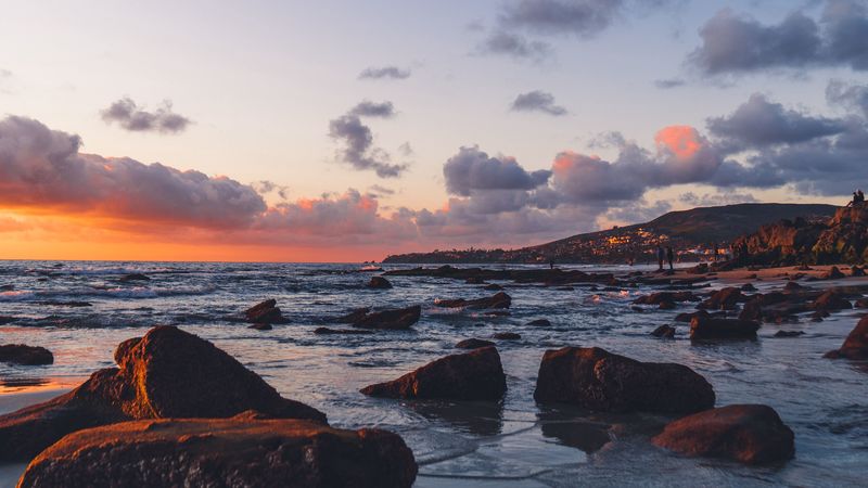 绝美海岸石滩海景 4K高清壁纸