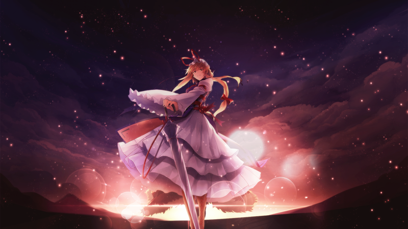 动漫少女与星空的绝美壁纸合集