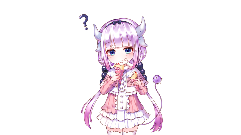 《小林家的龙女仆 吃货康娜高清壁纸合集》