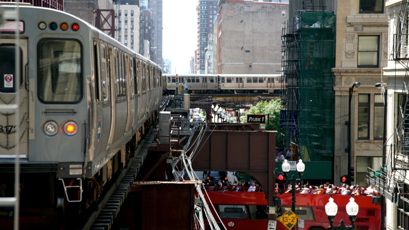 芝加哥城市轻轨与摩天大楼壁纸合集
