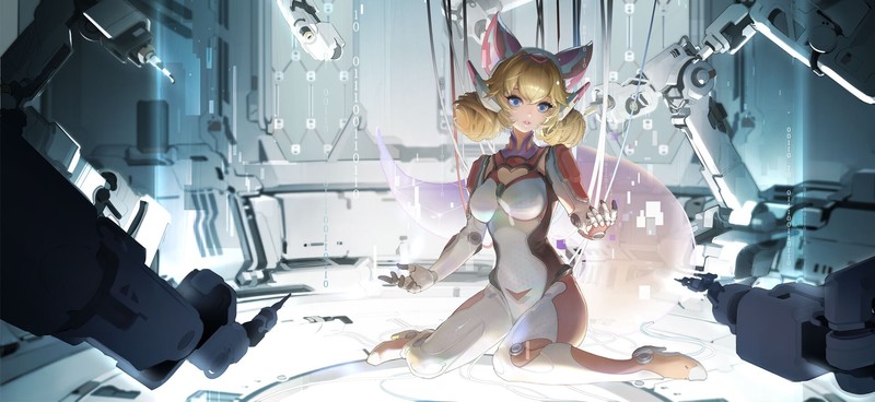 银发赛博少女壁纸合集