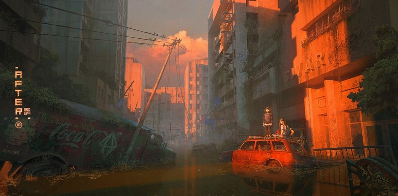 末世科幻都市可口可乐高清壁纸