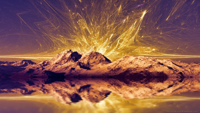 绝美的分形奇幻山水壁纸合集