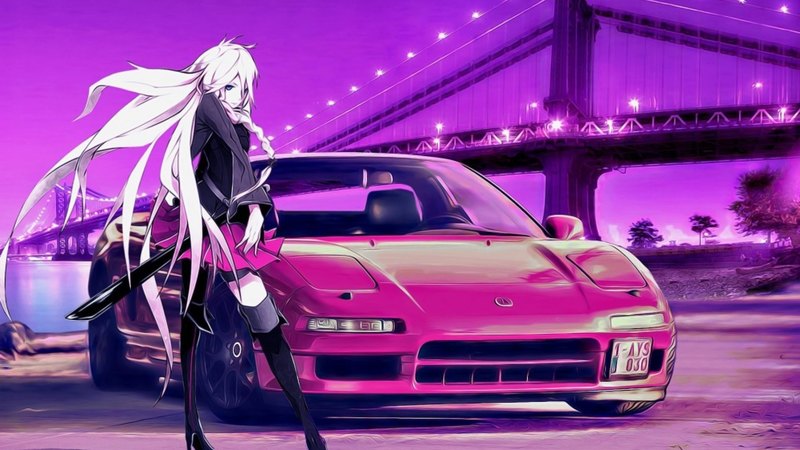 绝美的二次元壁纸合集 霓虹都市与少女的心动瞬间