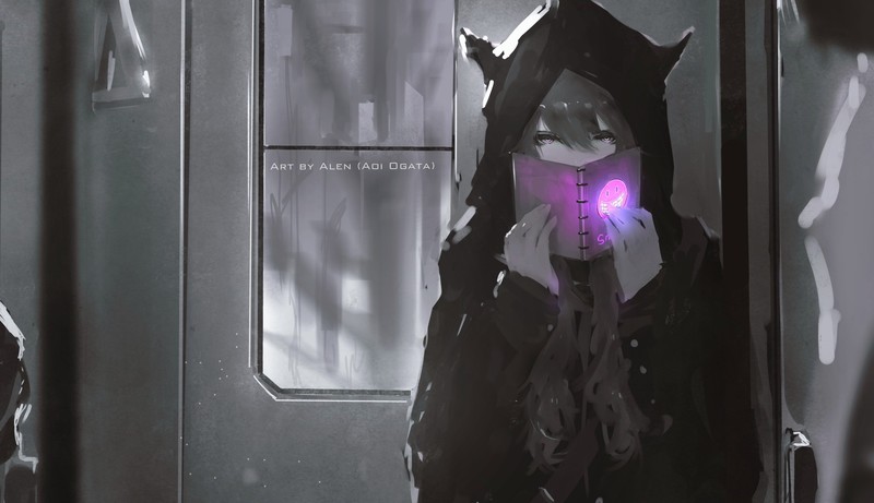 深夜霓虹动漫少女壁纸合集