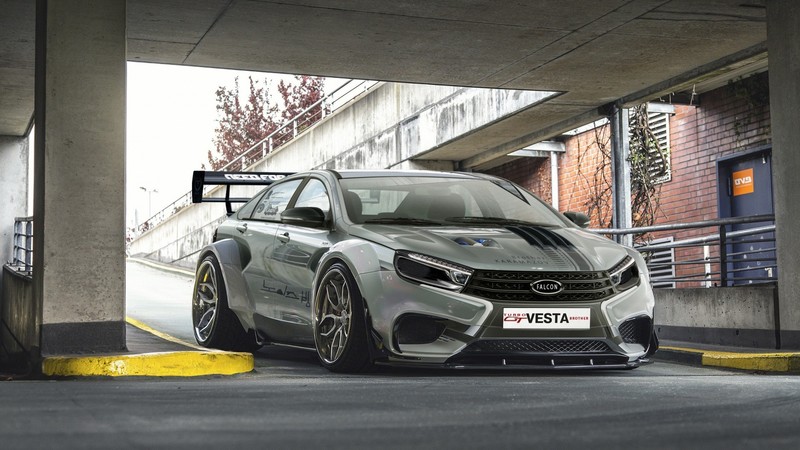 拉达改装瓦斯塔稻田火箭高清壁纸