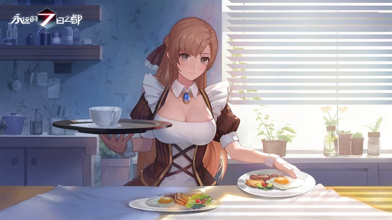 Forever 7th Capital 二次元壁纸合集：丰腴少女与美食美酒的梦幻日常