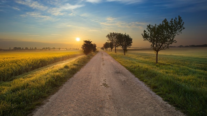 德国乡村日出美景壁纸合集