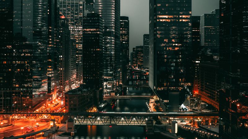 城市天际航拍大片 4K高清壁纸免费下载