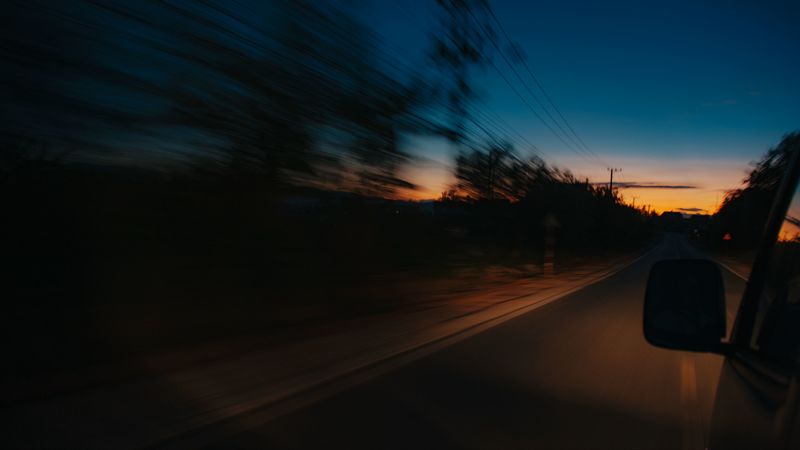 夜晚车流落日 4K超清壁纸