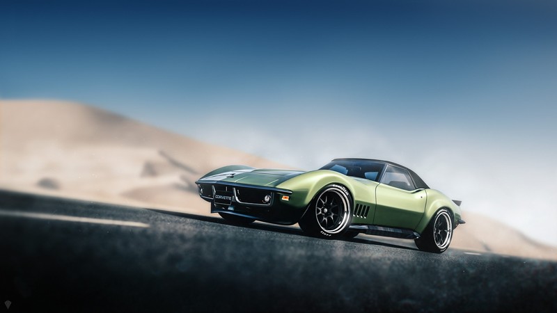 这组克尔维特跑车壁纸太绝了