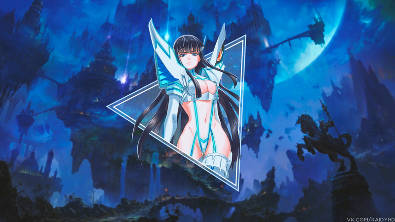 《斩服少女》缠流子与鬼龙院皐月高清壁纸合集