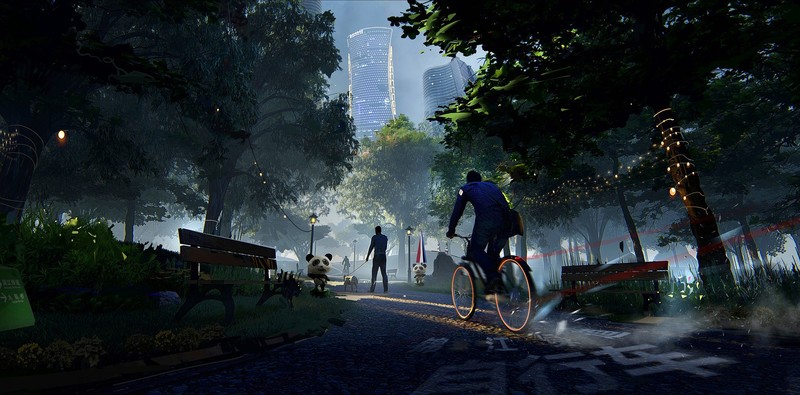 赛博都市循环艺术高清壁纸！