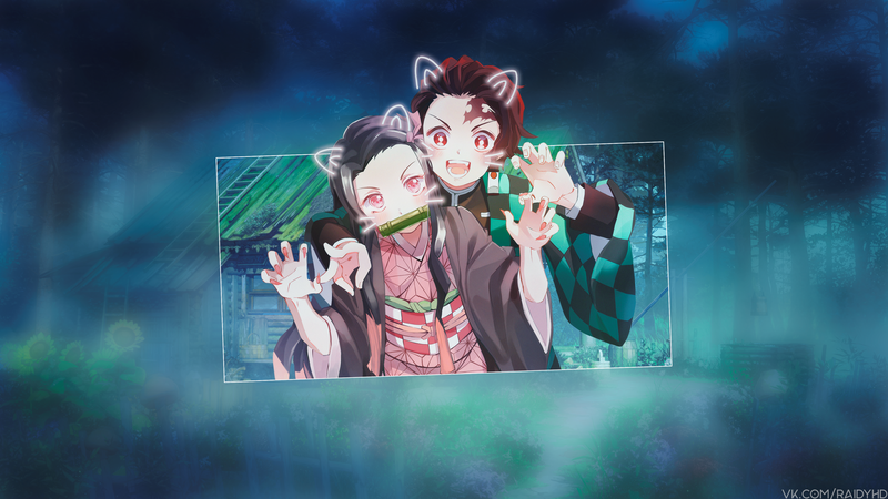 鬼灭之刃兄妹同人壁纸合集