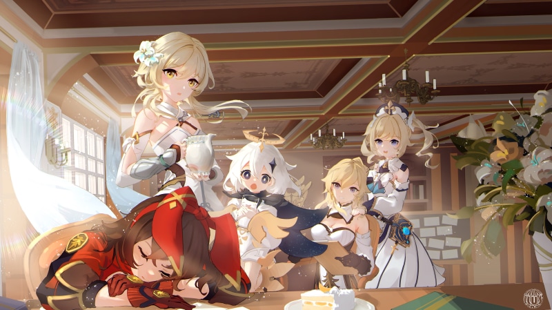 原神优菈同人壁纸