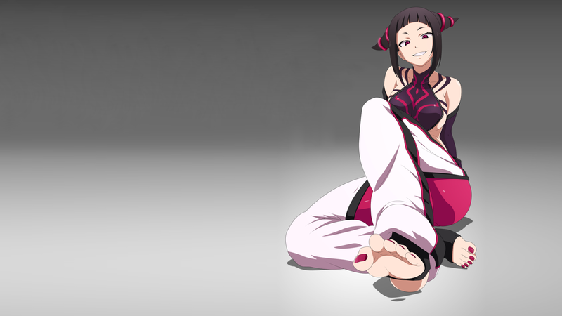 可爱动漫少女壁纸合集 笑靥如花 美甲 美腿 简约背景 高清