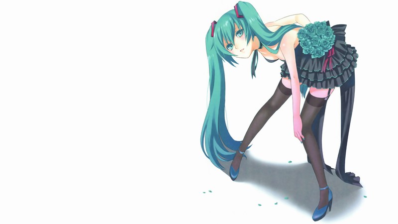 这组初音未来等Vocaloid角色壁纸  少女感拉满的二次元桌面壁纸