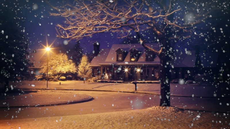 冬日雪境小屋壁纸合集