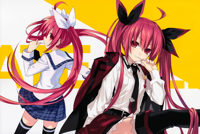 约会大作战 动漫少女 五河琴里 过膝袜 高清壁纸