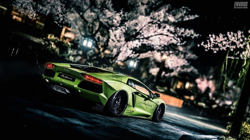 绿牛来袭！兰博基尼Aventador超清壁纸合集