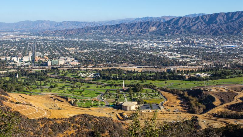 好莱坞格里菲斯公园山峦4K壁纸