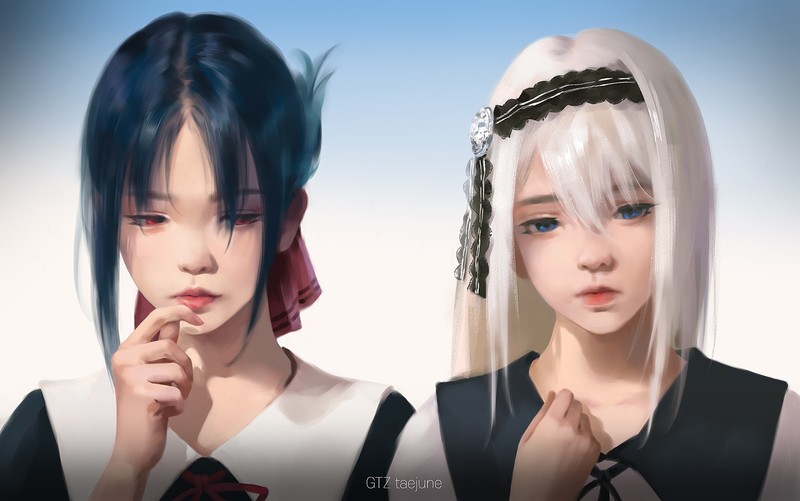《辉夜大小姐想让我告白》同人插画壁纸合集