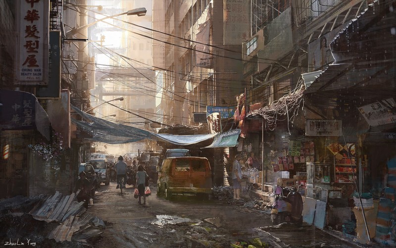 ArtStation上的赛博都市高清壁纸合集