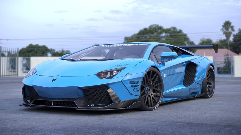 蓝调兰博基尼超跑壁纸合集