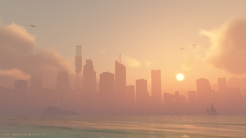 # 绝美城市海景壁纸合集