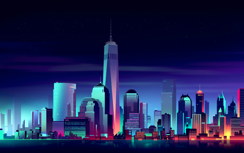 这套绝美纽约夜景数字壁纸，每帧都戳中你心巴