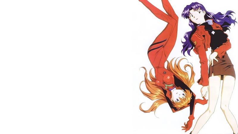 新世纪福音战士壁纸合集！明日香与美里的机甲少女高清壁纸