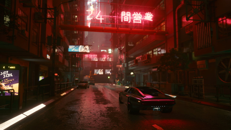赛博朋克2077霓虹壁纸！蒸汽波 synthwave 风格高清桌面图