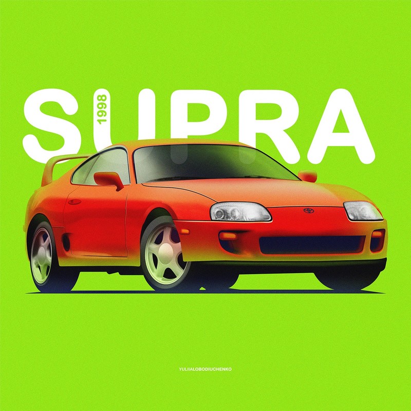 这组手绘经典老车壁纸太绝了