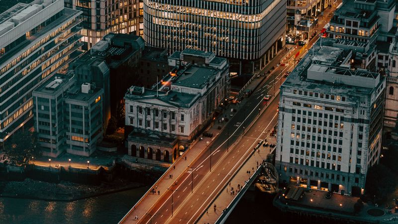 城市高空全景壁纸