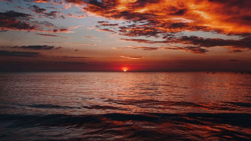 绝美黄昏海景壁纸合集