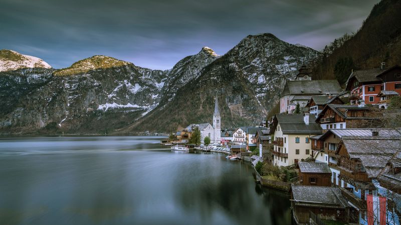 赛博都市湖山壁纸 4K高清分享