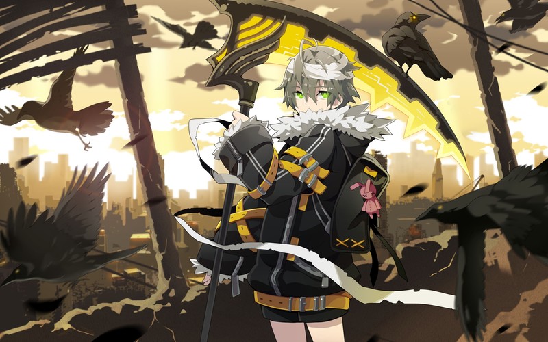 灵魂行者少年战镰壁纸