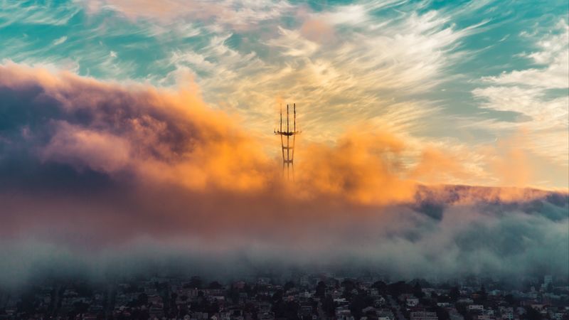 航拍城市云景壁纸合集