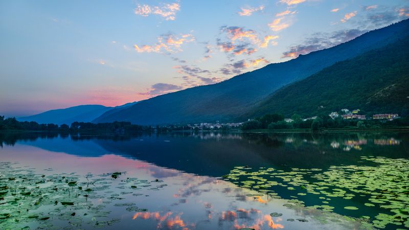 湖边山景雾景壁纸合集