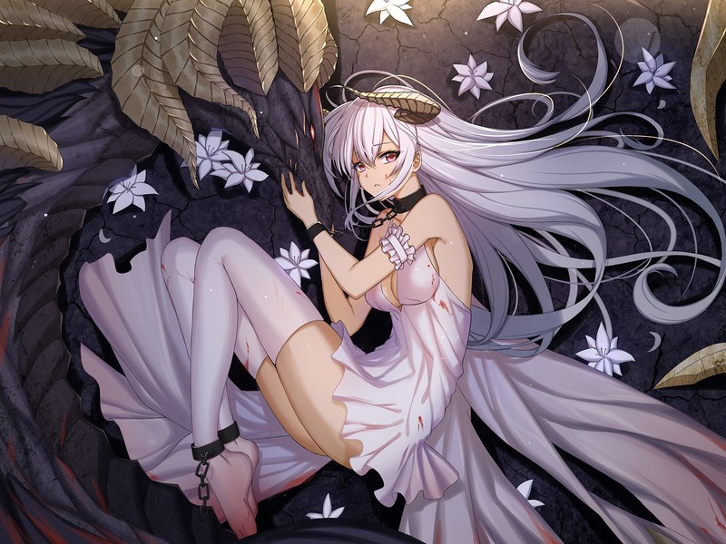 光脚带血的BDSM风动漫少女壁纸合集