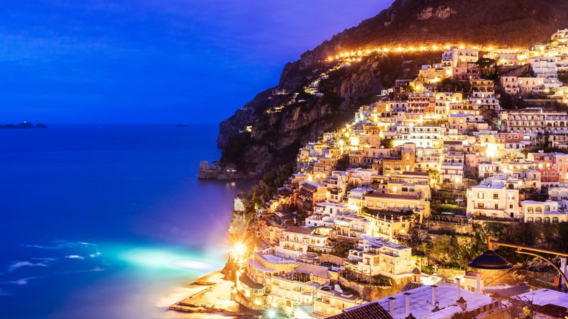 绝美山海暮光夜景 4K高清壁纸