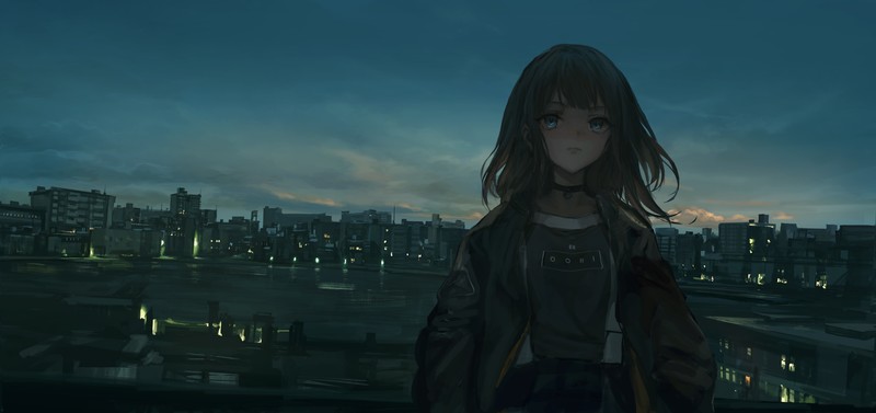 THE-LM7画师笔下的少女们 都市夜景枪械原画壁纸合集