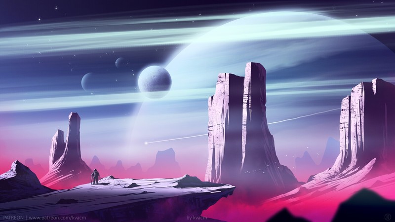 科幻风行星天际壁纸合集