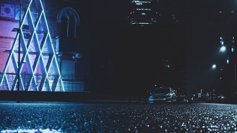 夜之城壁纸合集 赛博都市霓虹车影4K壁纸