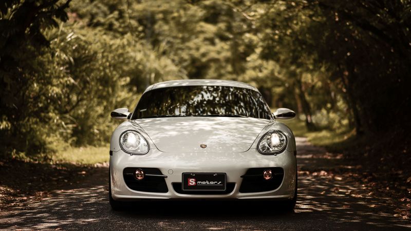 白 Porsche Cayman S 高清壁纸合集