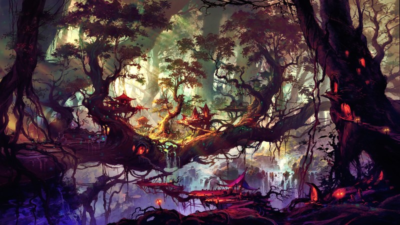 绝美奇幻艺术壁纸合集 戳进看氛围感拉满的自然幻想场景
