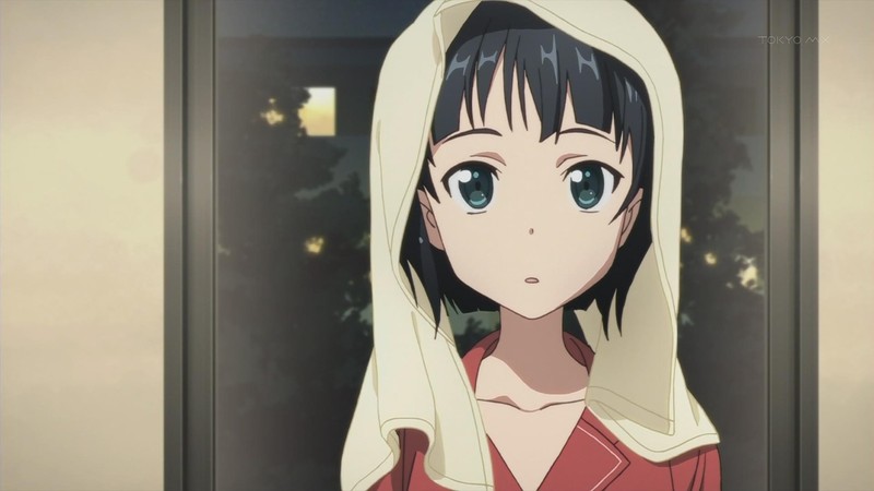 刀剑神域黑发短发少女惊讶 towel 壁纸