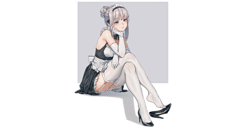 《小林家的龙女仆 白发女仆少女壁纸合集》